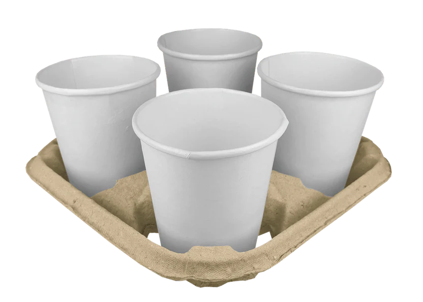 Porte pour 4 gobelets Carton Recyclé