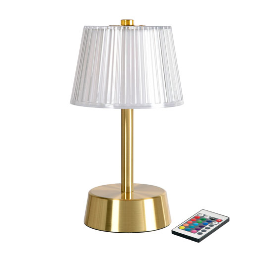 Lampe de table Duni LED Jay Gold 12,2x22cm