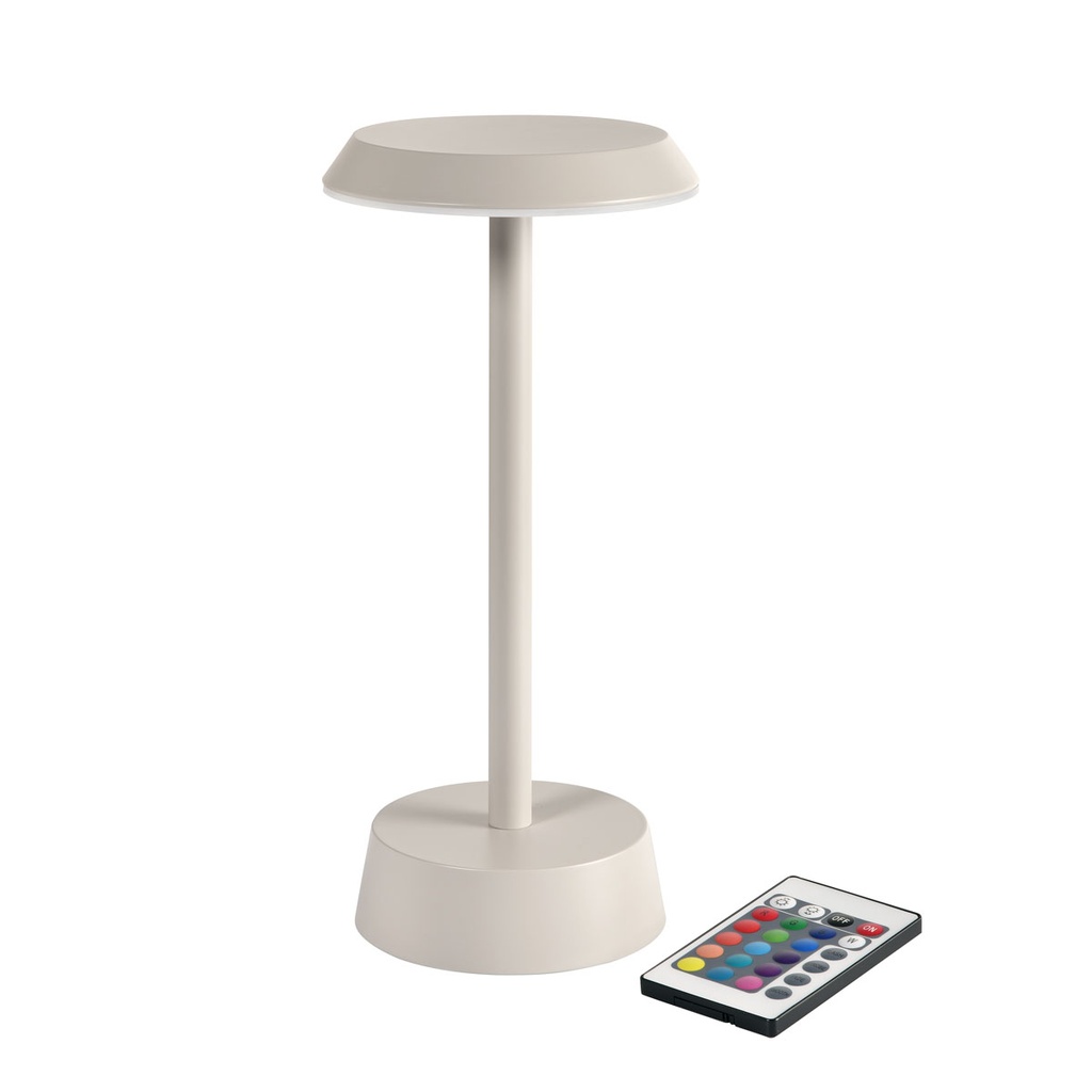 Tafellamp Duni LED Nour Taupe 11,9x26,3cm 