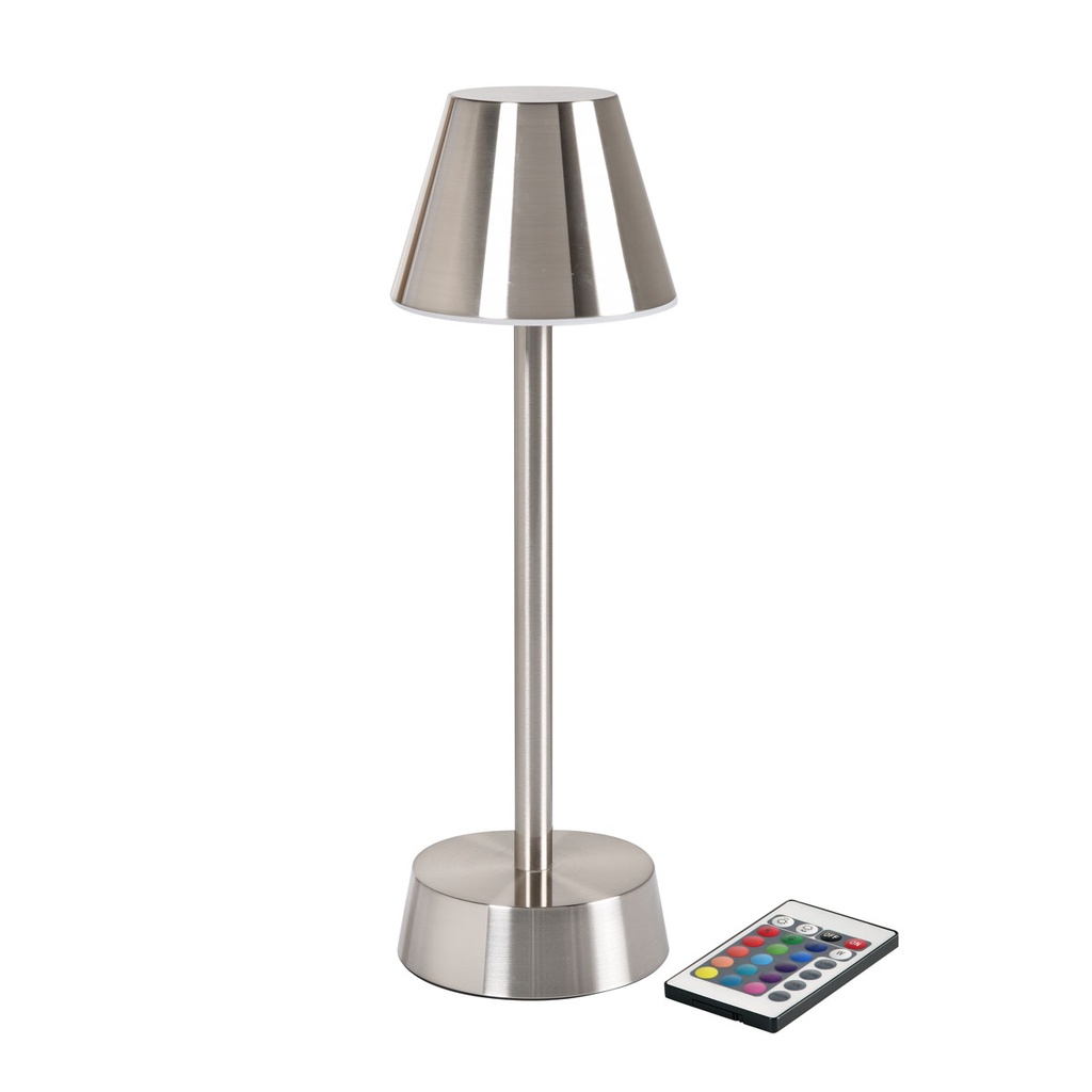 Lampe de table Duni LED Zelda Argent 10,3x32cm