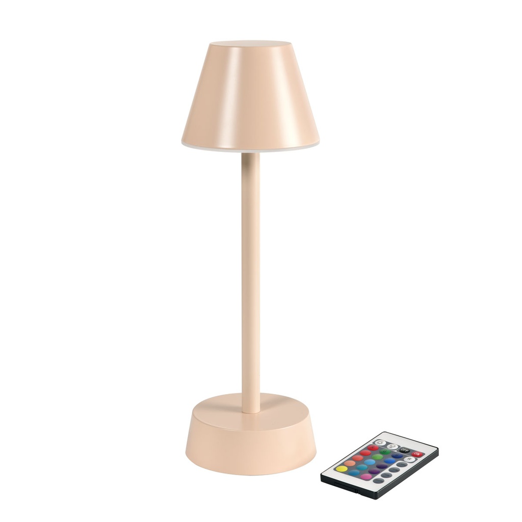 Lampe de table Duni LED Zelda Rose clair 10,9x33cm
