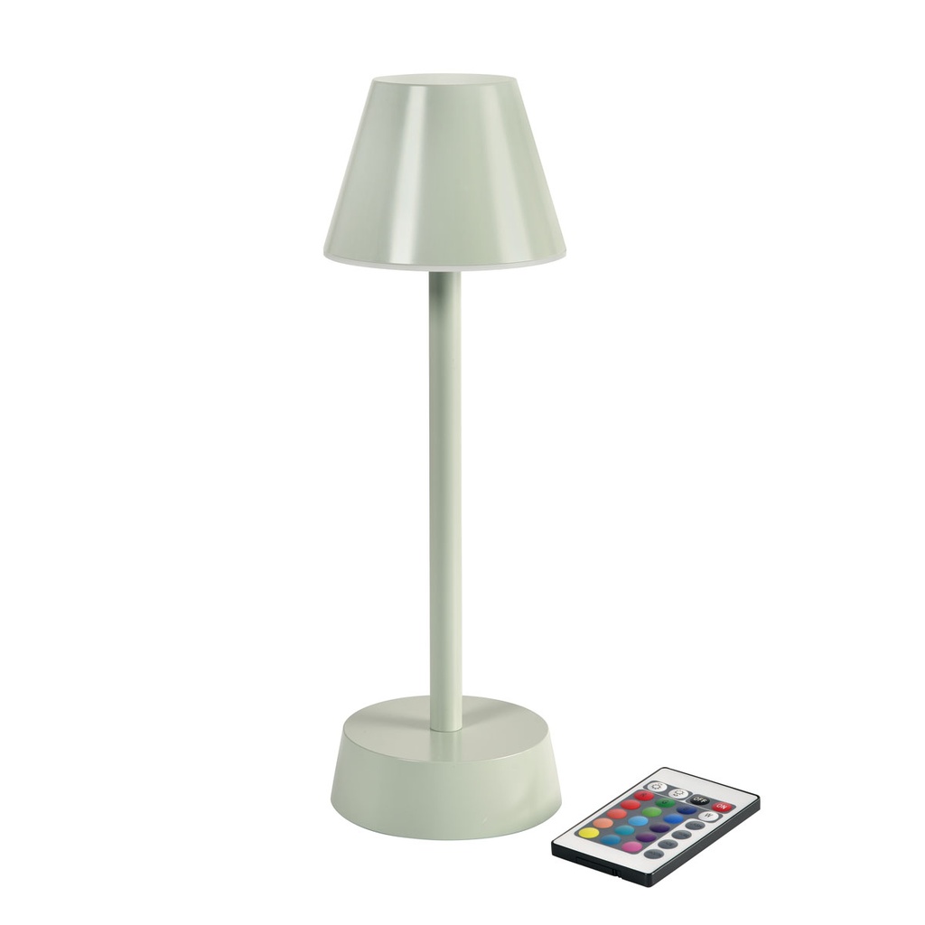 Lampe de table Duni LED Zelda Vert Pistache 10,9x33cm