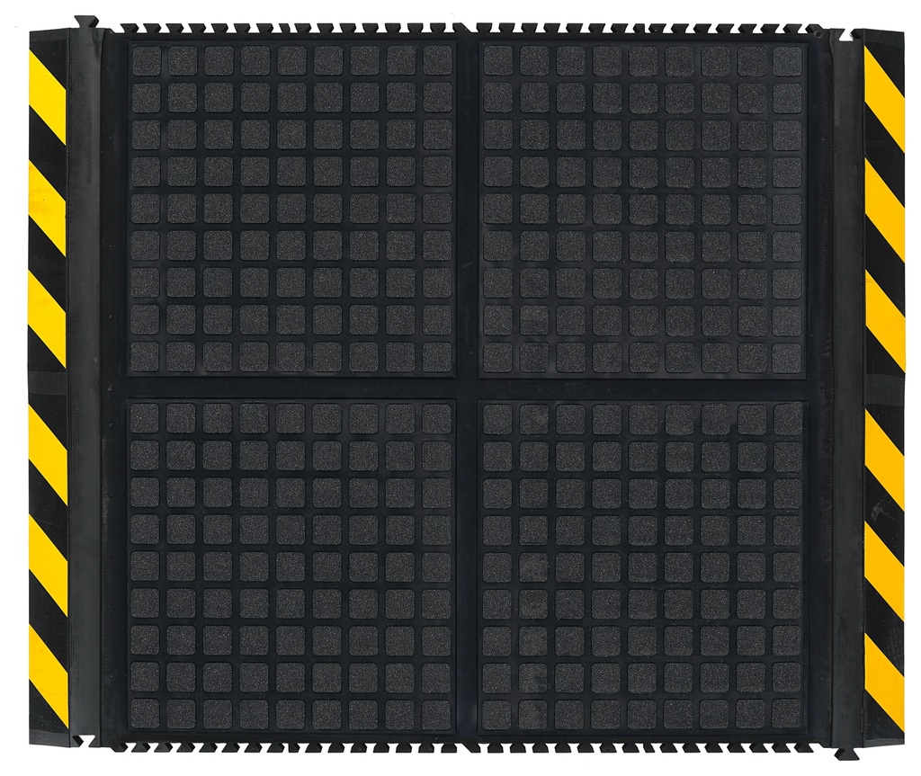 Tapis anti-fatigue Hog Heaven Linkable Yellow milieu du tapis 915 x 1111 mm