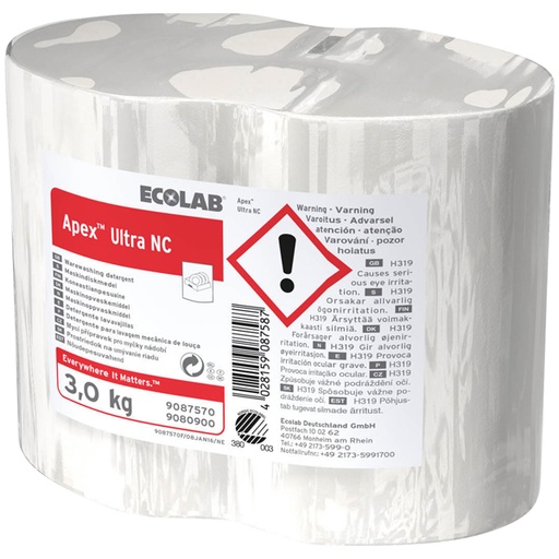 [1015] Ecolab Apex Ultra – Détergent lave-vaisselle super concentré 4x3,1kg