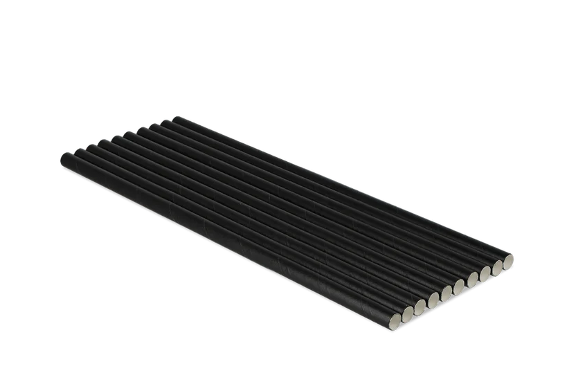 [2201] Rieten Papier Zwart 8x250mm 
