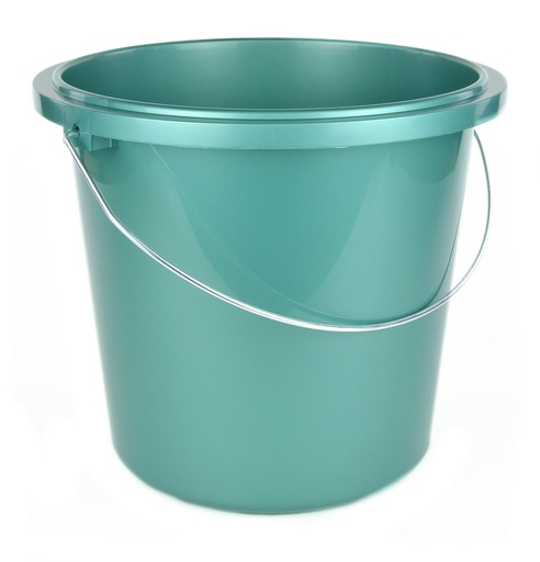 [3150] Plastic bucket reinforces green 10L 
