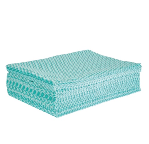 [4361] Cotonette non-tissé 38x60cm vert 6x50