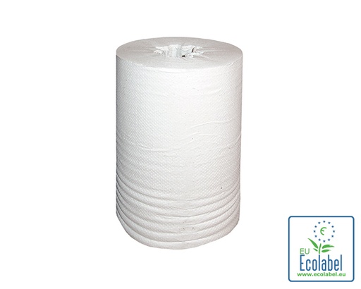 [10304] Rol keukenpapier MINI zonder boorkop gerecycled 1 laags 22cm 6x120m 