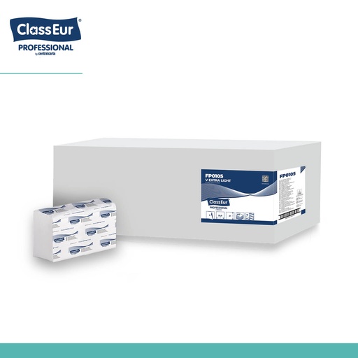 [10505] V-gevouwen handdoeken cellulose 2-laags 22,5x21cm 