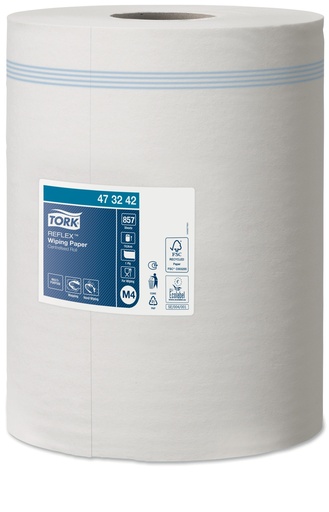 [10564] MIDI-Tagenpapierrolle ohne recyceltes Futter 1-lagig 19,8cm 6x300m T473242 M4 
