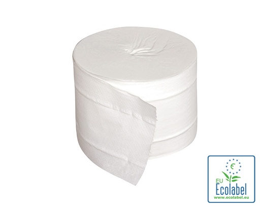 [10710] Compact toiletpapier zonder houder cellulose 2-laags 800 coupons 96m T126