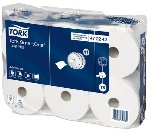 [10711] ToiletpapierSmartone gerecycled 2-laags 6x207m T472242 T8 