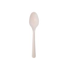 [66201] Cuillère blanc Réutilisable PP 15cm 20x50P