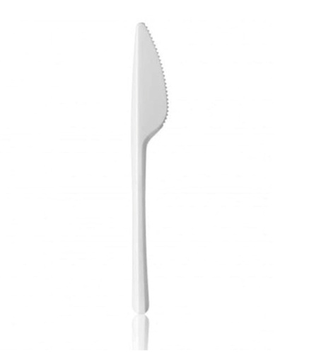 [66203] Wit mes Herbruikbaar PP 18cm 20x50p 