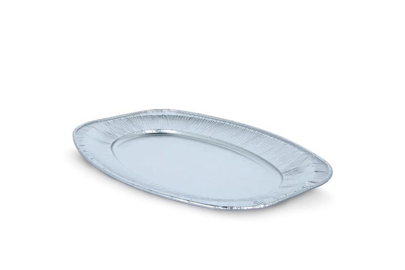 [66531] Plateaux aluminium ovale 45cm