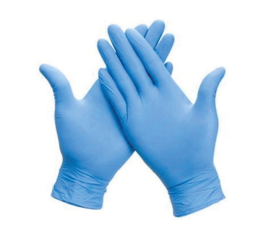 Gants nitrile non poudré bleu jetables 3,5g