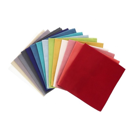 Serviette 3 plis 1/4 pli 24x24cm papier couleur