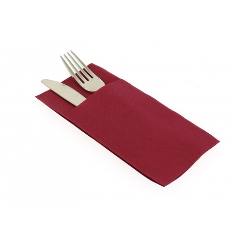 [5330] Airlaid handdoek 40x40cm Kangoeroe Bordeaux 
