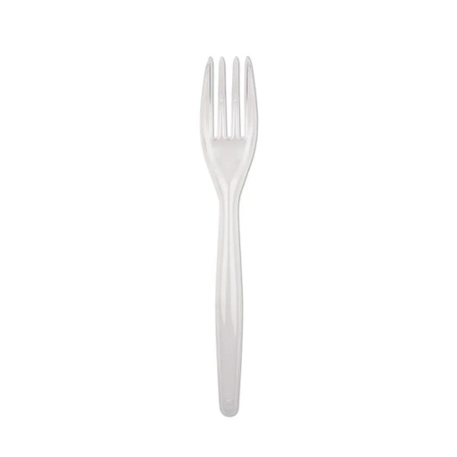 Fourchettes transparent Réutilisable PS 18cm 20x50P