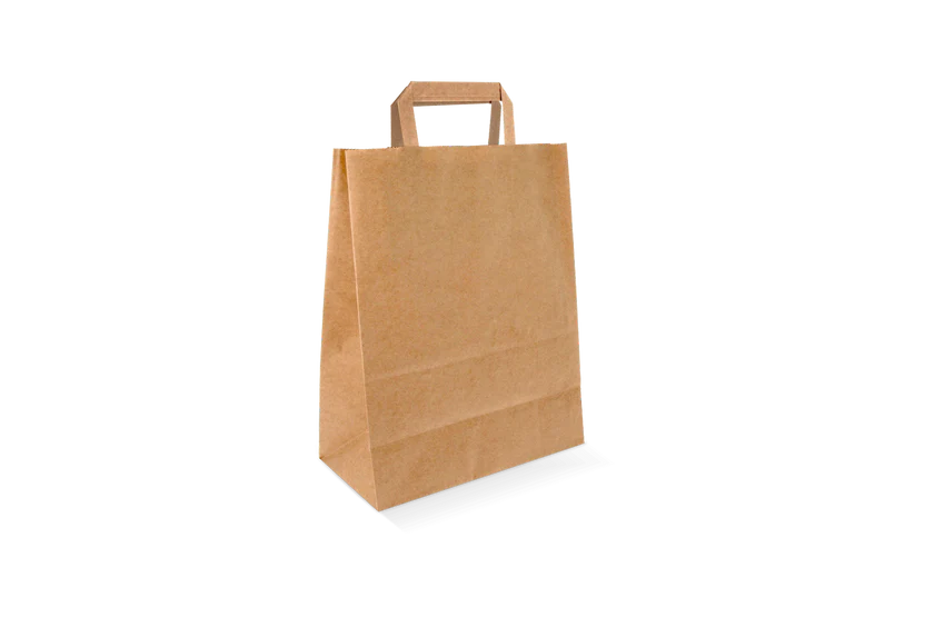 [1537] Brown kraft paper bags 70 gr. 22x11x28cm recycled 