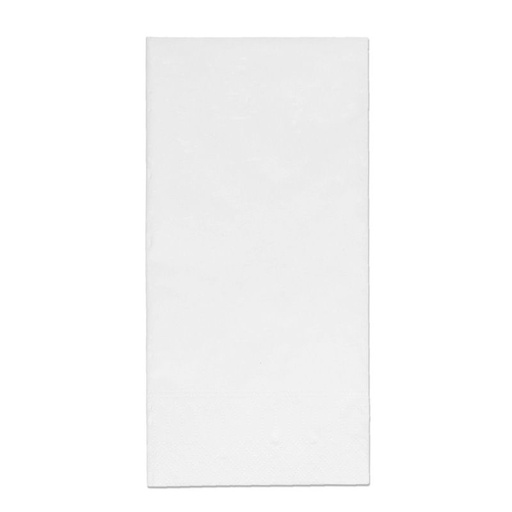 [5318BLANC] Serviette 3 plis 1/8 pli 40x40cm papier blanc