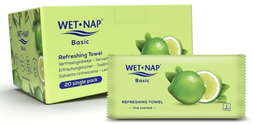 [43082] Wet-Nap Basic Handdoek Vochtig 20x20P 