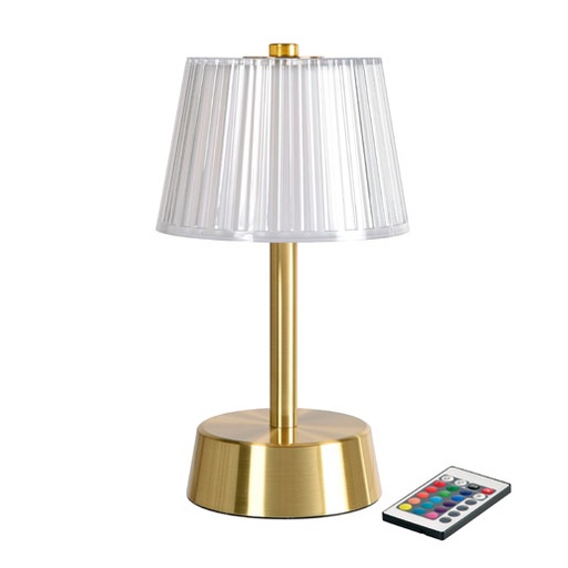 [6120] Duni LED Jay Gold table lamp 12.2x22cm 