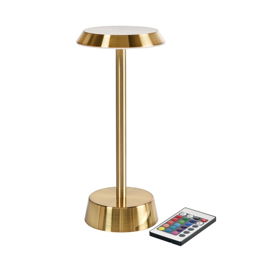 [6111] Table lamp Duni LED Nour Brass 11.9x26.3cm