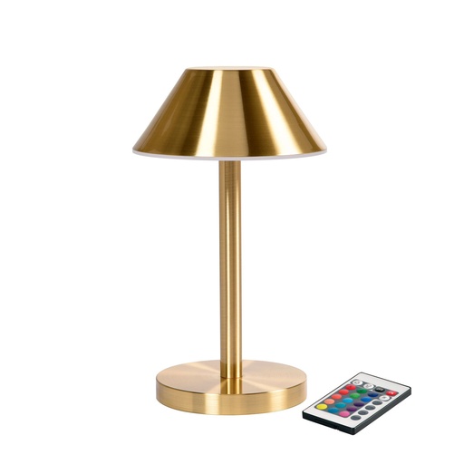 [6116] Lamp dE table Duni LED Zelda Gold 12x21cm 