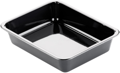 [66734] Barquette menu 1 compartiment noir Duniform 225x175x54mm 1500ml