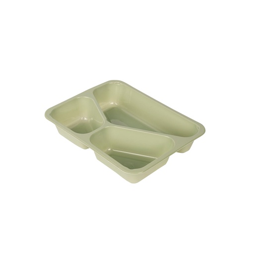 [66750] Duniform gerecycled PET 3 compartiment menubakje 225x175x43mm 525/275/205ml