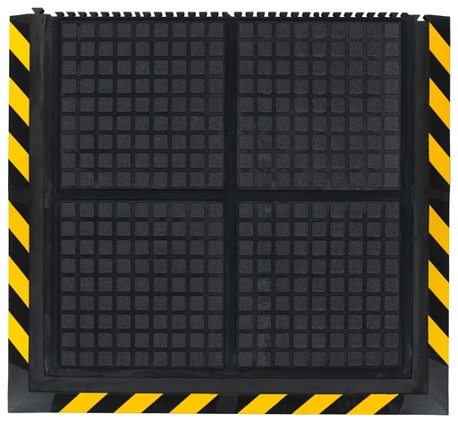 [3207] Tapis anti-fatigue Hog Heaven Linkable Yellow extrémité du tapis 1013 x 1110 mm